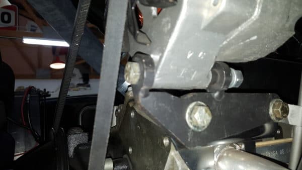 V8 ALTERNATOR HEADER ADAPTER BRACKET DRIVERS SIDE