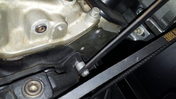 V8 ALTERNATOR HEADER ADAPTER BRACKET DRIVERS SIDE