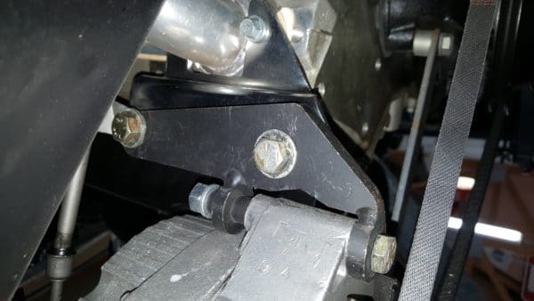 V8 ALTERNATOR HEADER ADAPTER BRACKET DRIVERS SIDE