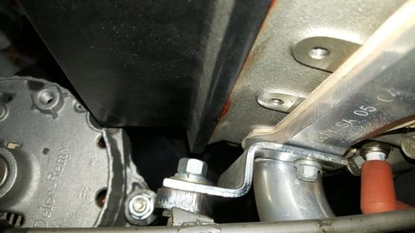 V8 ALTERNATOR HEADER ADAPTER BRACKET DRIVERS SIDE