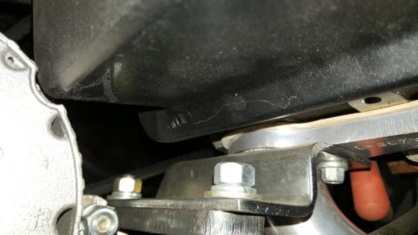 V8 ALTERNATOR HEADER ADAPTER BRACKET DRIVERS SIDE