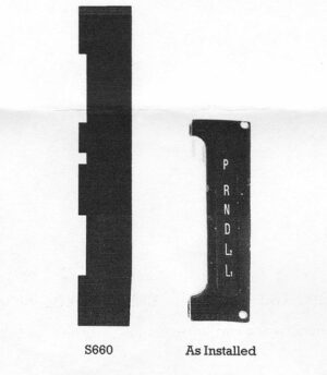 LIGHT SHIELD CONSOLE INDICATOR AUTO