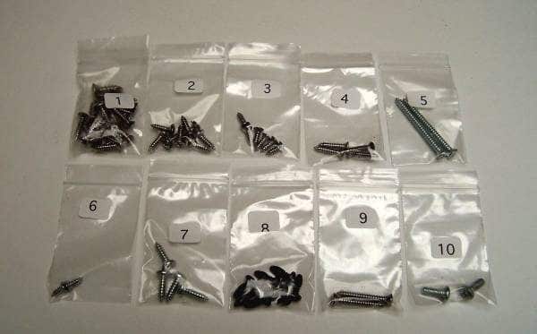 SCREW KIT INTERIOR HT