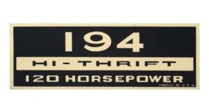 LATE 1964 HI-THRIFT 120 HP VALVE