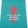 SUNVISOR IGNITION LOCK DECAL