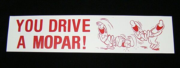 BUMPER STICKER