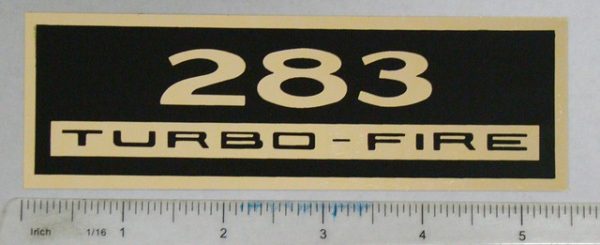 283 TURBO-FIRE VALVE COVER DECAL