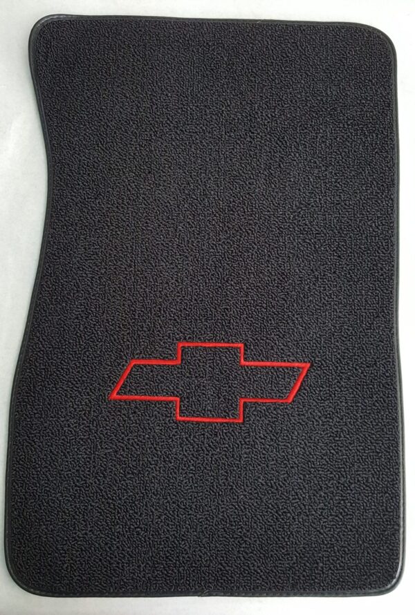 CARPET FLOOR MAT SET OUTLINED BOWTIE LOGO