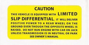 POSI LIMITED SLIP DECAL