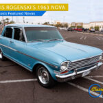 dennis rogenski's gm classics 1963 chevy nova shot in a parking lot